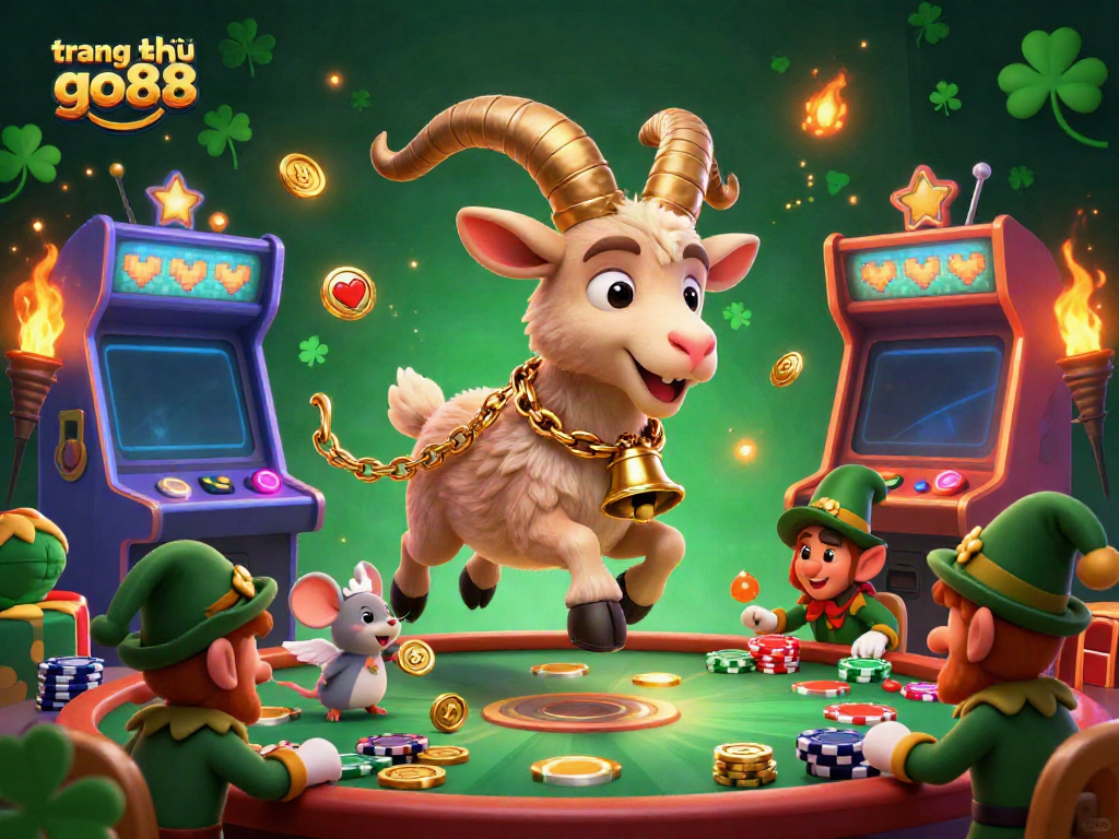 Experience the vibrant gambling theme at trang chủ go88 with characters in a thrilling casino scene.