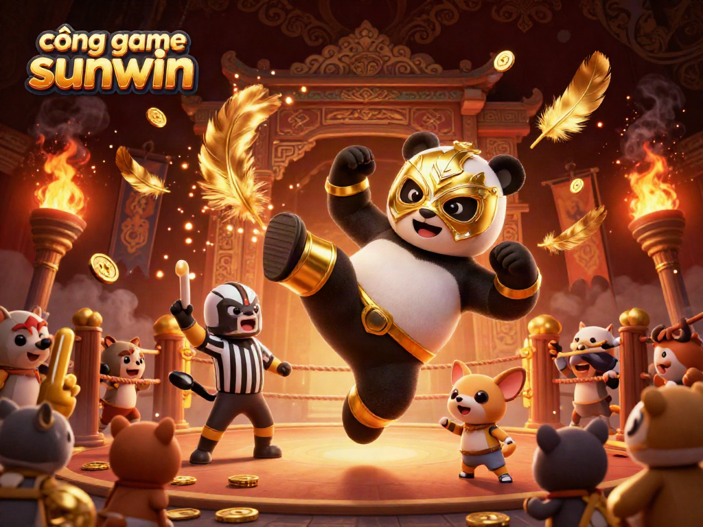 Engage with cổng game sunwin featuring vibrant characters in a lively casino fight scene.