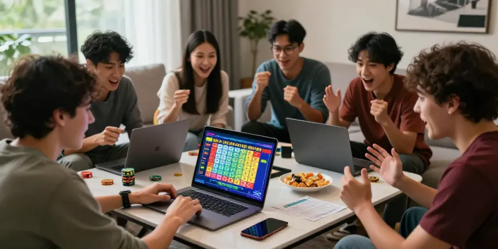 Dewalive Link fosters camaraderie among friends in a lively online Toto 4D betting scene.