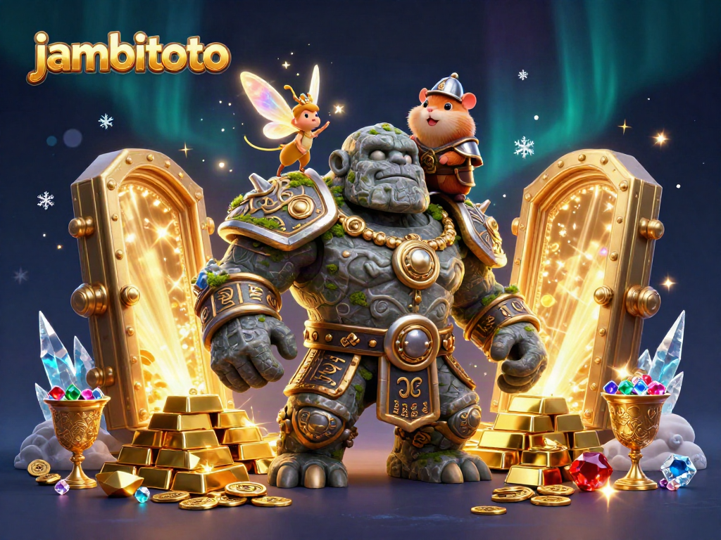 Experience thrilling online gaming adventures at jambitoto, featuring vibrant fantasy characters and magical treasures.