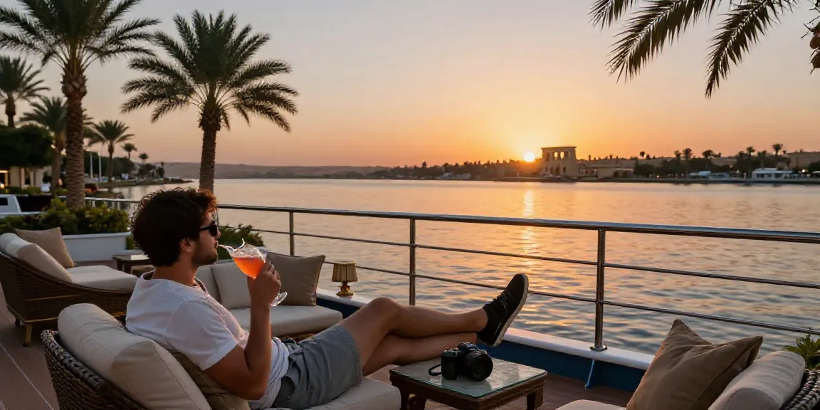 Experience the serenity of a Lake Nasser Cruise with sunset views and luxury comforts.