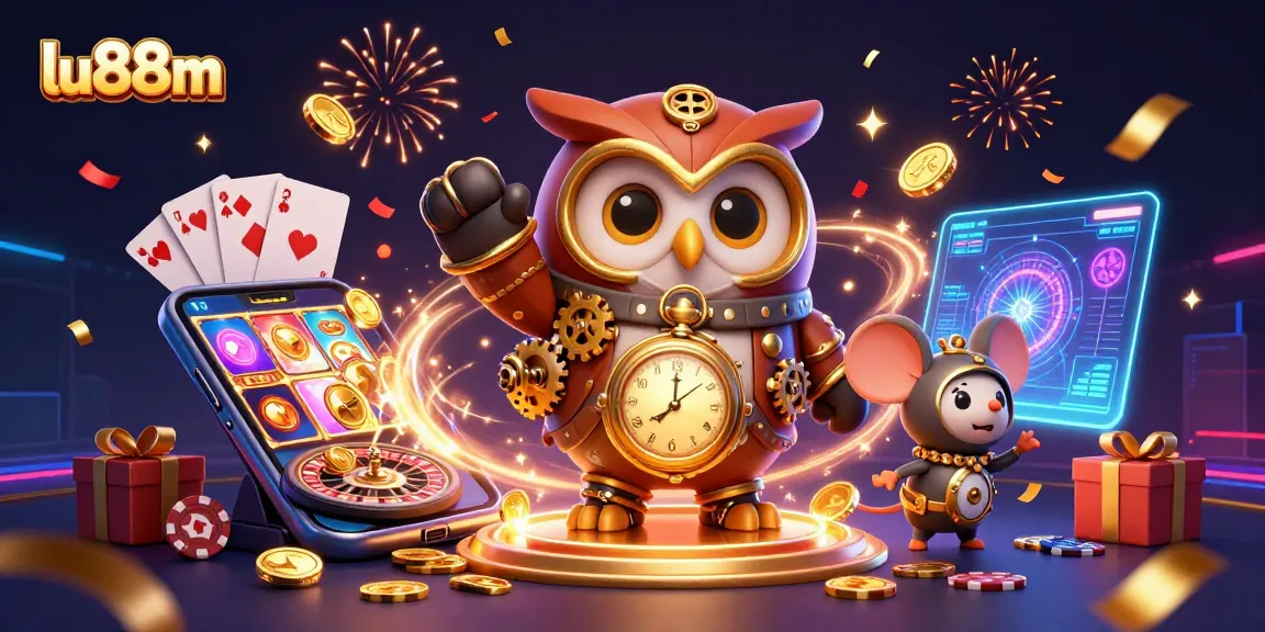 Engage with thrilling gameplay at lu88m featuring vibrant casino elements and animated characters.