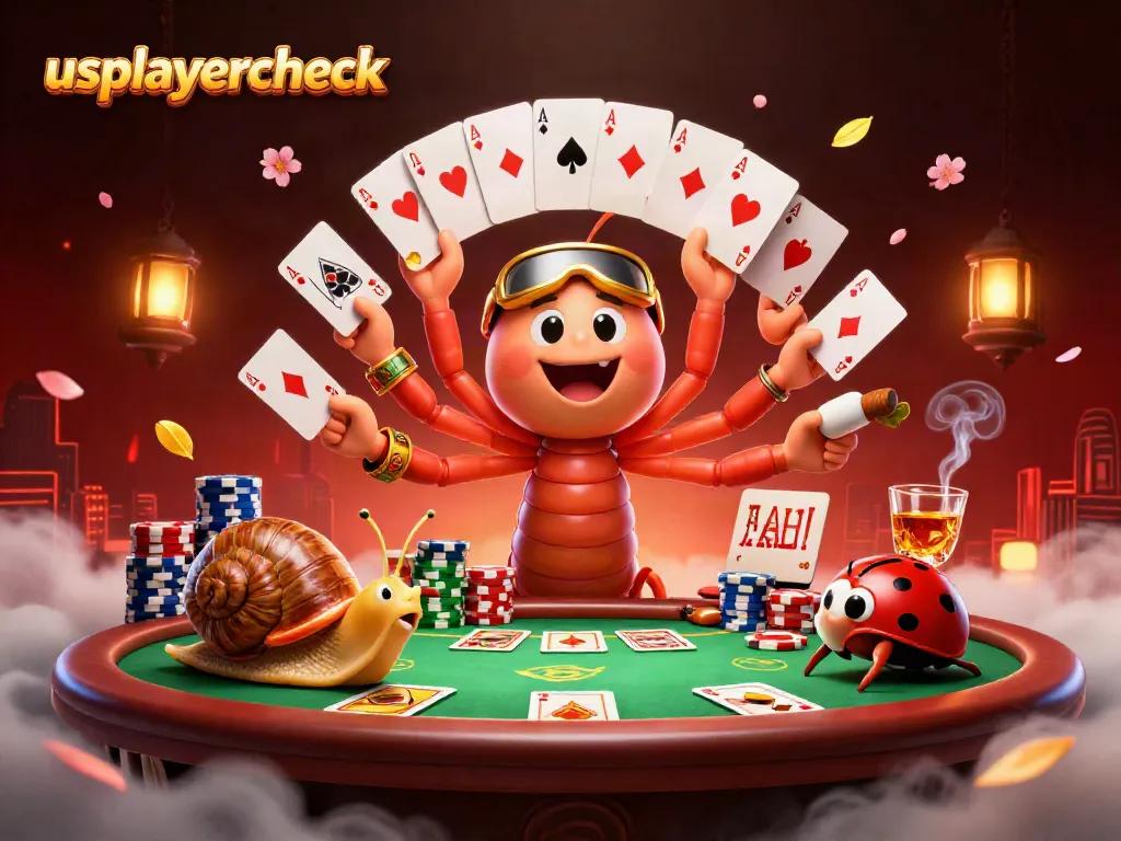 Experience exciting gameplay at usplayercheck with vibrant gaming characters and poker elements.