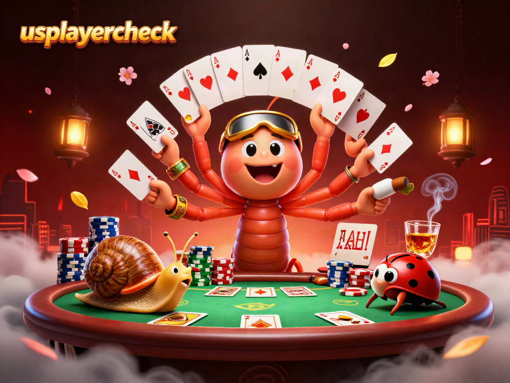 Experience exciting gameplay at usplayercheck with vibrant gaming characters and poker elements.