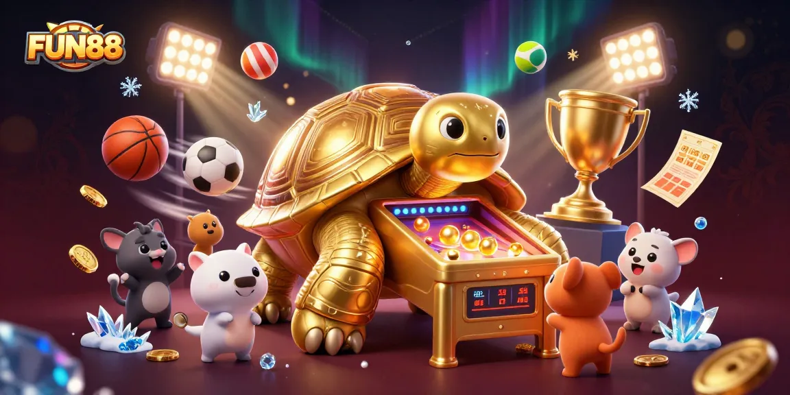 Experience thrilling sports betting action with FUN88's dynamic casino image showcasing vibrant games.