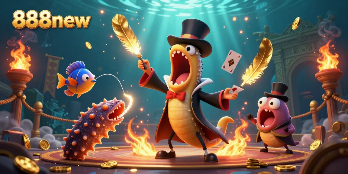 Experience thrilling gameplay at 888new with bioluminescent eels and treasure elements creating excitement.