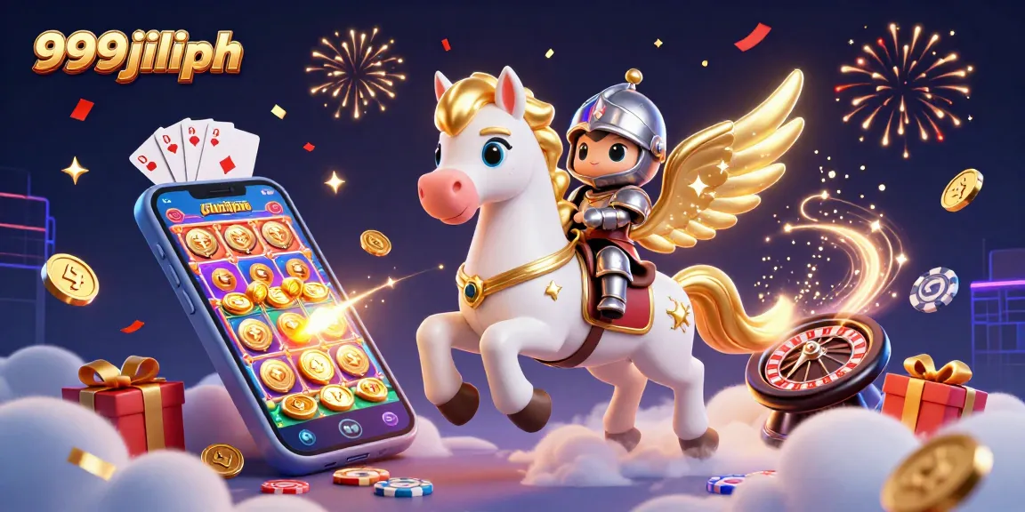 Experience thrilling action with 999jiliph, featuring a colorful slot game display and golden wins.