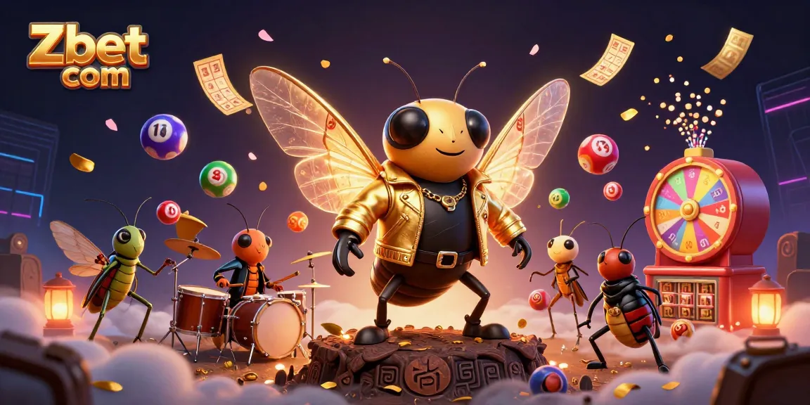 Engage in thrilling gameplay with Zbet com's vibrant lottery scene featuring colorful balls and energetic characters.