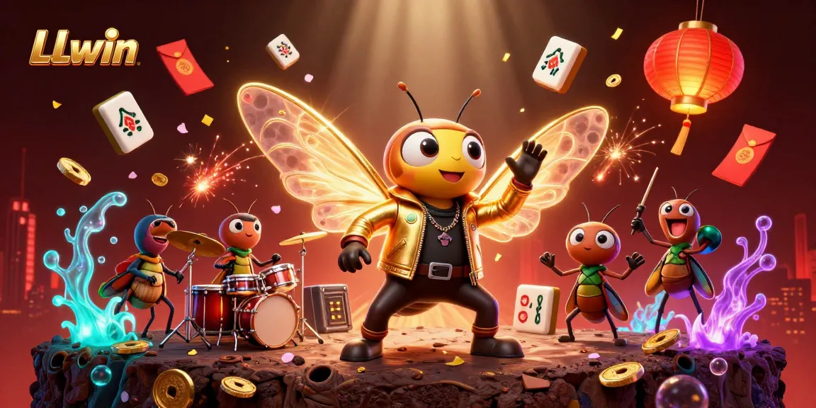 Experience dynamic gameplay with LLwin as a 3D rock star emerges amidst exciting casino elements.