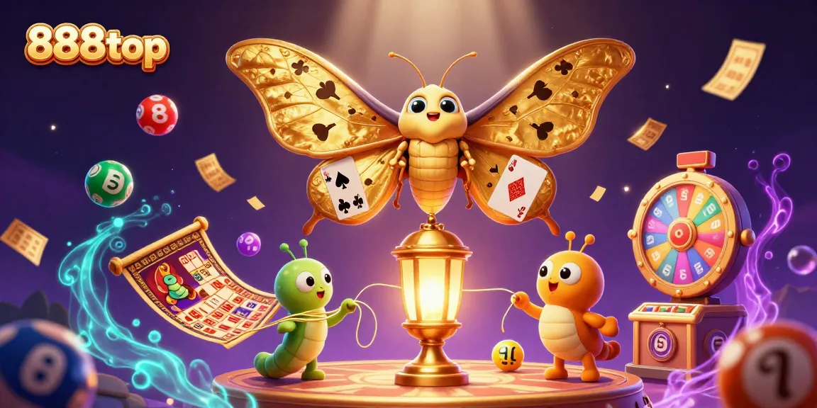 Win big at 888top with vibrant lottery elements and a magical casino atmosphere.