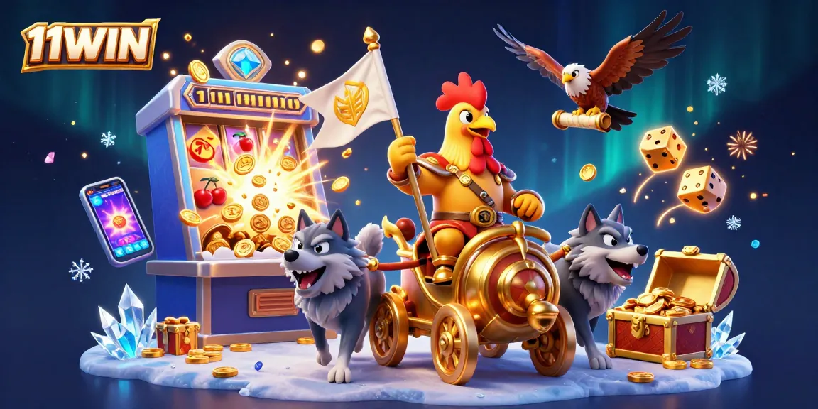 Transform your gameplay with 11WIN's vibrant casino scene featuring thrilling slot actions and exciting rewards.