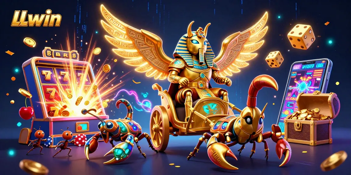Play exciting games on LLwin as a colossal scarab beetle leads a treasure-filled adventure.